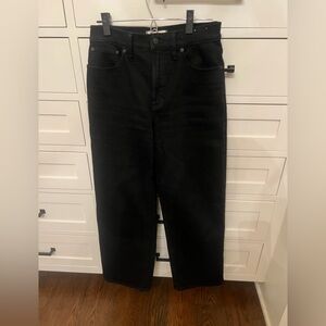 Madewell Wide Leg Black Jeans